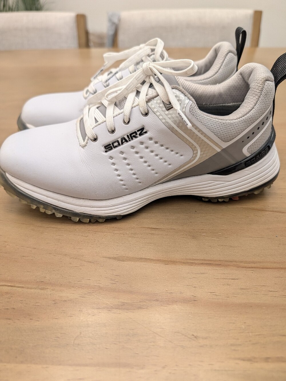 Sqairz Freedom Golf White & Grey Women's Soft Cleat Shoe Size 7